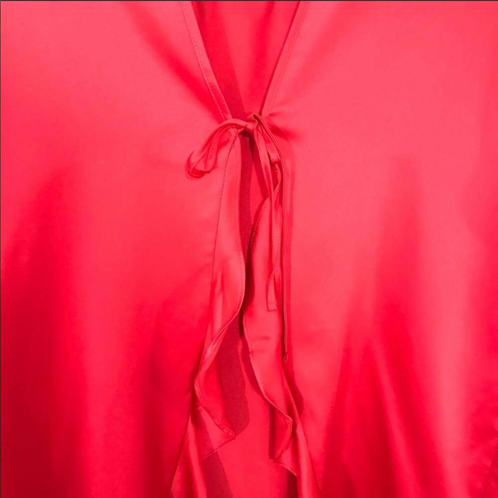 Victoria Secret Satin Red “LOVE” Robe - Picture 8 of 12